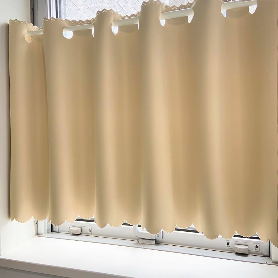 Ezeeカフェカーテン 幅65cm×丈45cm 小窓 出窓 キッチン ネイビー Amazon｜【Ezee】カフェカーテン 遮光1級 小窓 出窓 キッチン